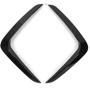 2Pcs Front Bumper Air Vent Trim, Glossy Black, Enhanced Aerodynamic Performance for X3 X4 G01 G02 M Sport 2018-2021, Inc