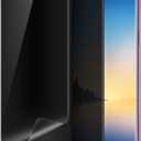 Galaxy Note 8 Privacy Screen Protector, Self Healing Full Adhesive Coverage Flexible Film [2-Pack], Case Friendly Easy Install 3D Curve Edge Fit Soft Film for Samsung Galaxy Note 8, Black