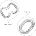 Veemoon 5Pcs Stainless Steel Quick Link Chain Connectors Heavy Duty Chain Link Connectors for Industrial Lifting and Mechanical Equipment