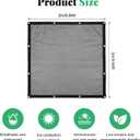 ele ELEOPTION Outdoor Curtains Black Breathable Mesh Screen Netting with Grommets for Patio Porch Balcony Pergola Terrace Summer Net Screening 9.8x9.8 FT