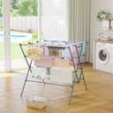 Drying Rack Clothing,35.4in Long Drying Poles Large Clothes Drying Rack, 38.2in