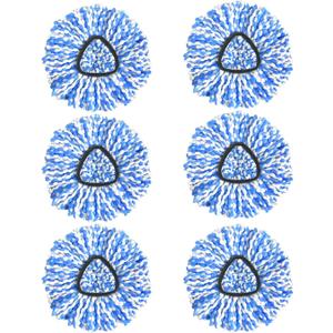 Nuorest Spin Mop Replacement Heads, Microfiber Mop Refills, Easy to Replace (6 Heads)