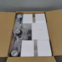 3-Light Bathroom Light Fixtures, 17.23" Black Modern Vanity Lights with Clear Glass Shade, Bathroom Wall Lamp for Mirror Kitchen Living Room Hallway Cabinet Porch