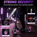Electric Scooter, 350W Motor, 8.5'' Solid Tires, 15 Miles Range & 19 Mph Top Speed, Dual Brakes, Safe 3 Speed Modes, Portable Commuter Scooter for Teens & Adults, Max Bearing 265LBS