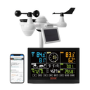 VEVOR YT60234 WiFi Weather Station 7-in-1, Weather Stations WiFi Indoor Outdoor, 7.5" Color Display for Weather Forecast, Temperature, Humidity, UV, Air Pressure, Wind Speed&Direction, Rain, Alarm