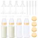 Puppy Kitten Nursing Bottle 5oz - Small Animal Feeding Kit with Nipples | Hand Feeding Supplies for Puppies, Kittens, Rabbits, Ferrets & Newborn Pets