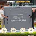 Mattress Bags for Moving and Storage, BETU Twin Mattress Protector Waterproof Mattress Cover with 8 Heavy Duty Handles and Zipper Extra Thick Moving Supplies for Dorm Bed Reusable (77x42x13.5 Grey)
