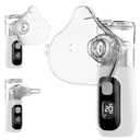 The SWIRLER Nebulizer, Smart Digital Display Portable Nebulizer for Adults and Kids, Portable Nebulizer Machine for Breathing with Mouthpiece and Mask, Handheld Nebulizer for Travel and Home Use