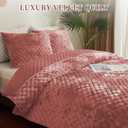Luxury Soft Velvet Quilt Set King Size - Lightweight Velvet Bedding Set for All Season, Oversized Bedspread Coverlet Comforter Set with 2 Pillow Shams, Pink, Diamond (King/Cal.King (106" x 96"))