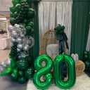 4 x 40 Inch Birthday Balloons 28 Number Baloons for Happy Birthday Decorations Party Supplies, Dark Green Balloons for Celebration, Graduation, Photo Prop, (Mix Numbers 15, 20, 28, 40)