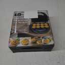 Sous Vide Style Egg Bite Maker Machine with 4 Silicone Molds, Grilled Cheese Maker, Mini Griddle, Ideal for Breakfast Sandwiches, Snacks, Desserts, 8 Mini Egg Bites & 2 Large Egg Bites