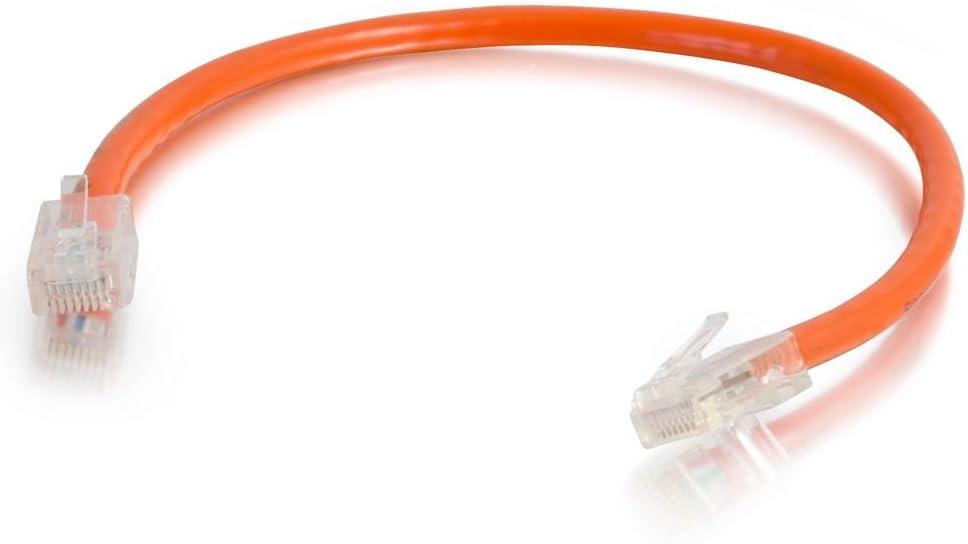 C2G 00575 Cat5e Cable - Non-Booted Unshielded Ethernet Network Patch Cable, Orange (12 Feet, 3.65 Meters)
