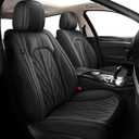 TTX LIGHTING Seat Covers Fit for Kia Sportage 2007-2024 2025 Car Seat Covers Full Set 5 Seats Waterproof Leather Automotive Breathable Seat Cushion Protector Black