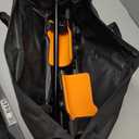 3-Angle Adjustable Forearm Crutches for Adults - Ergonomic Non-Slip Handles with EVA Elbow Support, Foldable Arm Crutches Forearm for Leg Injury, Surgery Recovery, Disabled (1 Pair) (Black+orange)