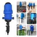 Adjustable Automatic Fertilizer Injector,0.4%~4% Proportioning Dispenser Liquid Diluent Doser 20-2500 L/H Drip Irrigation Injector Dosing Pump for Industry Garden Hose Livestock (Blue)
