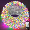 300 LED Outdoor Christmas Lights 75ft, 12 Lighting Modes Indoor String Lights Dimmable & Timer Memory, Outsite Waterproof Tree Lights for Xmas Garden Wedding Party Holiday Decorations Multicolor