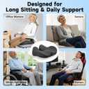 Seat Cushion for Office Chairs Large U-Shaped Memory Foam Desk Chair Cushions for Long Sitting Comfort, Ergonomic Thick Support Pad for Work from Home & Daily Office Use