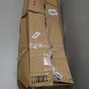 Cordless Blackout Roller Shades Blinds for Windows Free-Stop, Pull Down Room Darkening with Valance, Thermal Insulated Woven Fabric Window Door Blinds for Home, Office, Linen 34" W x 72" H