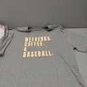 Baseball Shirts for Women Oversized Game Day Sports Fan Shirt Baseball Mama Puff and Glitter Short Sleeve Tee B-Grey, XL
