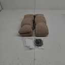 Pinch Pleat Linen Sheer Curtains 90 Inches Long for Living Room, Elegant Boho Thick Burlap Pleated Memory Trained Viral Curtain Kid Room/Office 2 Panel Set Light Filtering Privacy 90 Inch Length Taupe (40"W x 90"L (Pack of 2))