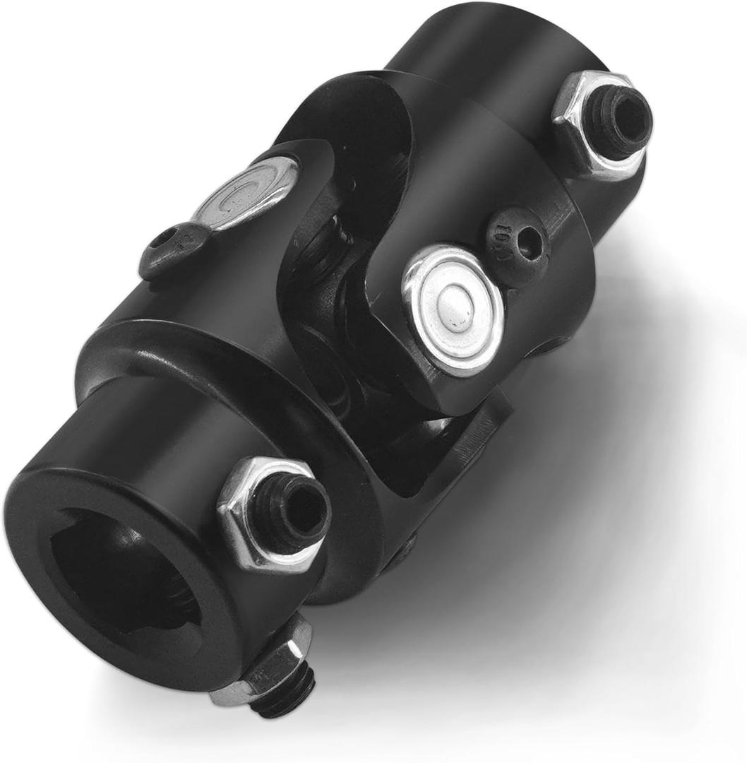 3/4-36 Spline X 3/4" DD Black Steering Universal Joint Single U Joint Shaft