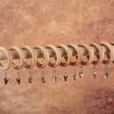 24 Pack Wooden Curtain Rod Rings,Fit 1.1-1.6 Inch Rods,1.77 Inch Inner Diameter 2.76 Inch Outer Diameter, Natural Beech Wood Drapery Rings for Window Curtain