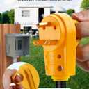 Kohree RV Replacement Plug 30 Amp Male, 125V RV Receptacle Plug, Heavy Duty RV Electrical Camper Plug Adapter with Ergonomic Grip Handle, Yellow