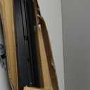 A - Frame Wooden Display Easel - Adjustable Lyre Beechwood Studio Easel Stand Holding Canvas Up to 90", Inclinable Artist Floor Painting Easel for Artwork Painting, Black, 25 Inches X 25 Inches X 61 Inches