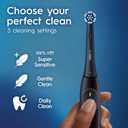 Oral-B Rechargeable Electric Toothbrush, iO2 Starter Kit, 3 Cleaning Modes, Automatic Pressure Sensor to Protect Gums, 2 Brush Heads, Night Black