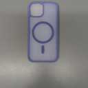 SUPFINE Magnetic for iPhone 15 Case (Compatible with MagSafe) (Military Grade Drop Protection) Slim Translucent Matte Shockproof with Anti-Fingerprint Phone Case, Blue Purple