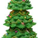 Rotating Train Christmas Tree 15.7 Lighted Musical Tabletop Decoration by Moments in Time LED Christmas Tree with Trains & 8 Songs UL Adapter Included Perfect