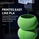 SUNLU High Speed PETG 3D Filament 1.75mm, 30mm/s - 600mm/s Print Range, High Flow Speedy 3D Printer Filament, Fit Most FDM Printers, Bambu Labs Printer etc, 1kg Spool, (Black)