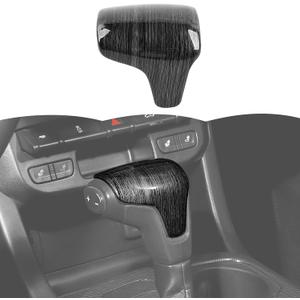 RT-TCZ Gear Shift Knob Cover Trim Interior Accessories for Chevy Colorado 2014-2022,for GMC Canyon 2014-2022 (Black Wood Grain)