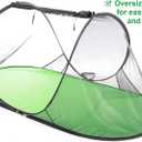 SANSBUG Bug Tent for One Person (Instant Pop up, Strong No-See-um Mesh, Poly Floor)