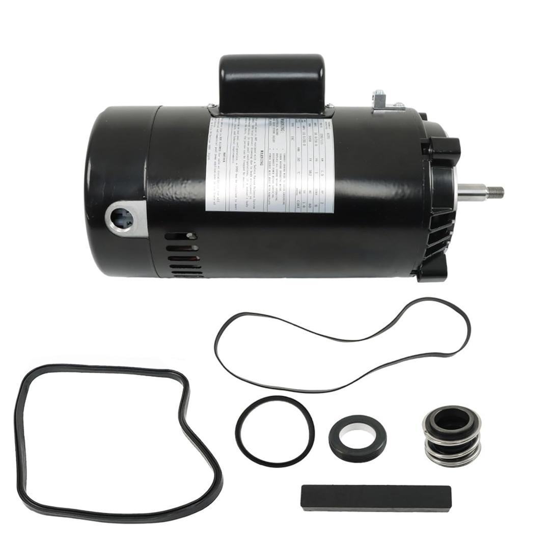 UST1202 Swimming Pool Pump Motor and Seal Replacement Kit Round Pool Pump Motor 2 HP