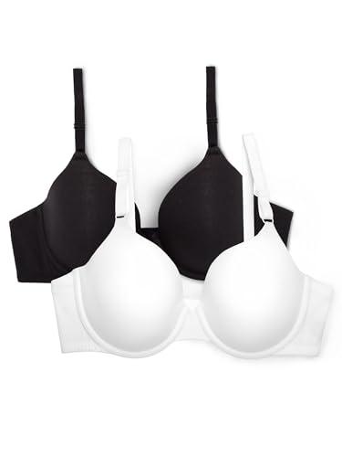 Fruit Of The Loom womens Fruit of the Loom Women's T-shirt Bra T-Shirt Bra (Pack of 2), 38C 