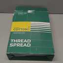 THREAD SPREAD 100% Organic Cotton Sheets King Size - 4 PC Organic Cotton King Size Percale Weave Sheet Set, Soft, Cooling, Crisp & Breathable, 16" Deep Pocket Hotel Quality Bedding Set - Light Grey