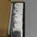 10Pcs Home Installation U Bracket 304 Stainless Steel 2.5 mm Thickness 10mm Aperture for 32mm Panel, Restroom Partition