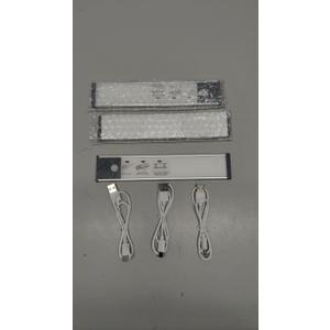 Under Cabinet Lighting, Equipped with Motion Sensor, Rechargeable Battery Operated3-Level Adjustable Brightness, 3 Pack Magnetic Under Counter Lights for Kitchen, Warm Light 11.8"