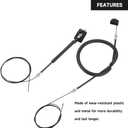 Left Right Power Sliding Door Cable Kit - Compatible for Honda Odyssey 2011-2020 - Replace Part 72546-TK8-A01 - Set of 2