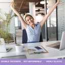 Gel Seat Cushion for Long Sitting - 16.5" x 14.5" x 2.4" (Extra ThickSoft) Gel Cushion for People Over 180 lbs, Pressure Relief Cushion for Office Chair, Egg Cushions for Wheelchair, Seat Pad for Car (Thicken Size Black Cover)