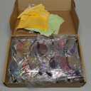 BOUBONI 20 Pairs Hippie Sunglasses 20 Colors Round Hippie Glasses 60s 70s Outfits Groovy Party Decorations Sunglasses for Women Men with Colored Glasses Cloth for Disco Party Favors