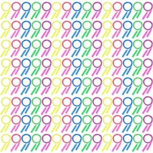 Aodaer Jump Rope Set, Colorful Outdoor Jump Ropes, 7.3 Feet Adjustable Skipping Rope for Outdoor Fun Activity Sport Party Favor