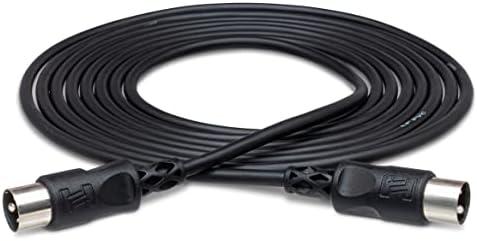 Hosa MID-310BK MIDI Cable, 5-pin DIN to Same, 10 Feet