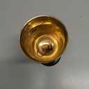 Solid Brass Gothic Chalice  Handmade Embossed Medieval Wine Goblet  Black & Gold Royal Vintage Cup  Unique Decor & Drinkware  6 Inch, Antique Floral Design