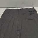 Houmous S-XXXL 29''31''33''35'' Inseam Women's Cotton Bootcut Pants Inner Pocket (Dark Grey, 4 Pockets)