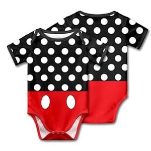 dicilly Cute Mouse Eyes Baby Bodysuit soft cartoon short sleeve clothing for baby romper for Boys Girls 3 Months - 24 Months, 0-3M