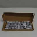 Uxcell 1" (25mm) Square Tubing End Caps, 32 Pcs Plastic Hole Plugs Insert End Cap for Metal Tubing Post Chair Leg Table Bookshelves Furniture, Grey