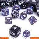 15 Sets Random Assortment Polyhedral RPG Mini Dice (105pcs),Surprise Mystery Mini Dice Set,10mm Mini DND Magic The Gathering Dice Set for MTG,RPG,D&D Dungeons and Dragons Role Playing Game