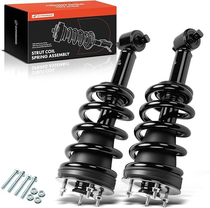 A-Premium Front Struts with Coil Spring Compatible with Chevrolet & GMC | for Chevrolet Silverado 1500 2014-2019, Silverado 1500 LD 2019 & GMC Sierra 1500 2014-2019, Sierra 1500 Limited 2019 [4WD]